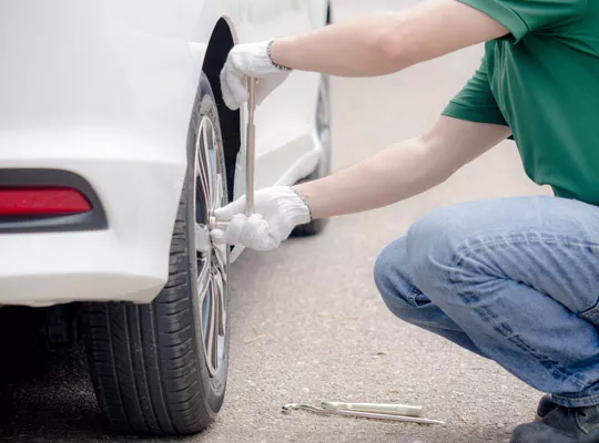 Flat Tire Change Surrey